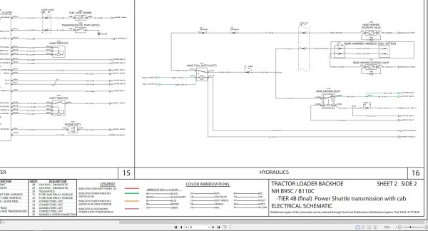 New Holland Backhoe Loader B95C B110C Tier 4B Electrical Schematic 47775438 New Holland Backhoe Loader B95C B110C Tier 4B Electrical Schematic 47775438 (2)