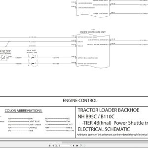 New Holland Backhoe Loader B95C B110C Tier 4B Electrical Schematic 47775440 (2)