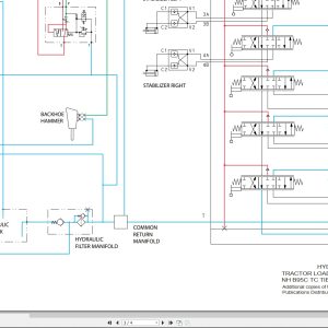 New Holland Backhoe Loader B95CTC B95C B110C Tier 4B Hydraulic Schematic 47787159 (2)
