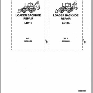 New Holland Backhoe Loader LB115 Repair Manual 86584406 (1)