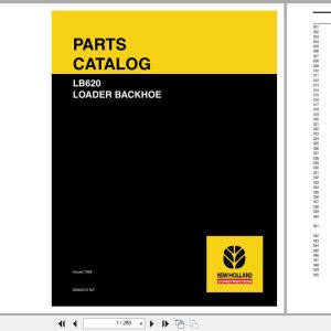 New Holland Backhoe Loader LB620 Parts Catalog 05062015NA (1)