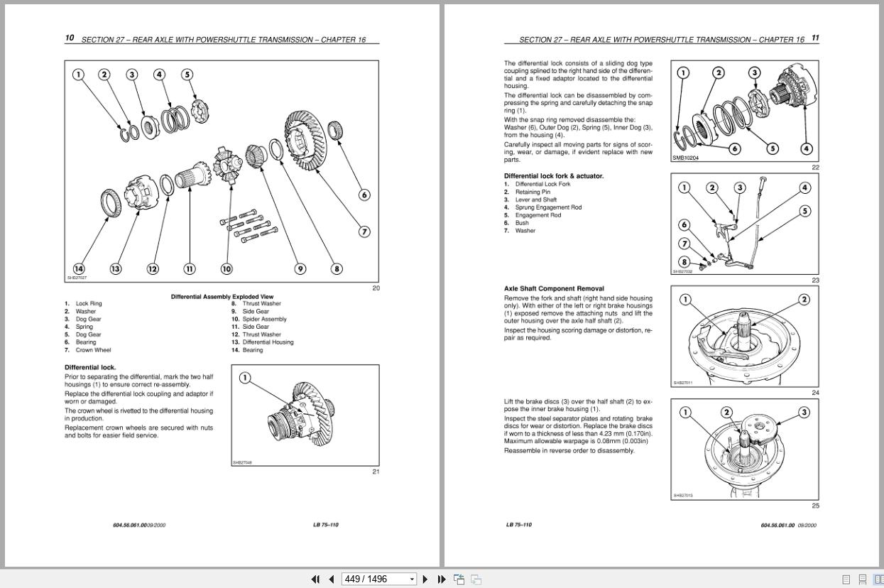 New Holland Backhoe Loader LB75.B to LB115.B Service Manual 6045606100 (2)