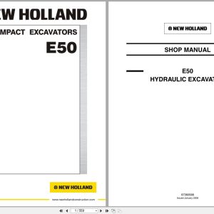 New Holland Compact Excavator E50 Service Manual 87360588NA 2006 (1)