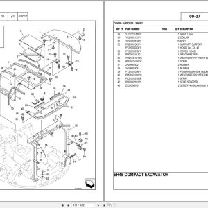 New Holland Compact Excavator Eh45 Parts Manual 7 9340Na 2016 (2)