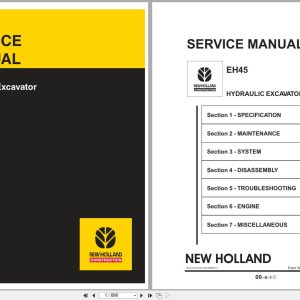 New Holland Compact Excavator EH45 Service Manual 6 75750NA (1)