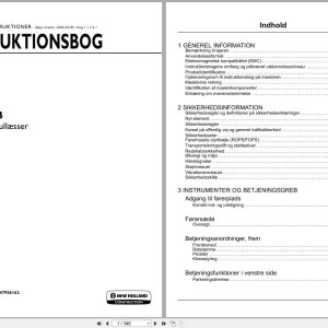 New Holland Compact Wheel Loader W50C W60C W70C W80C Stage IIIB Instruction Manual 47956162 DK (1)