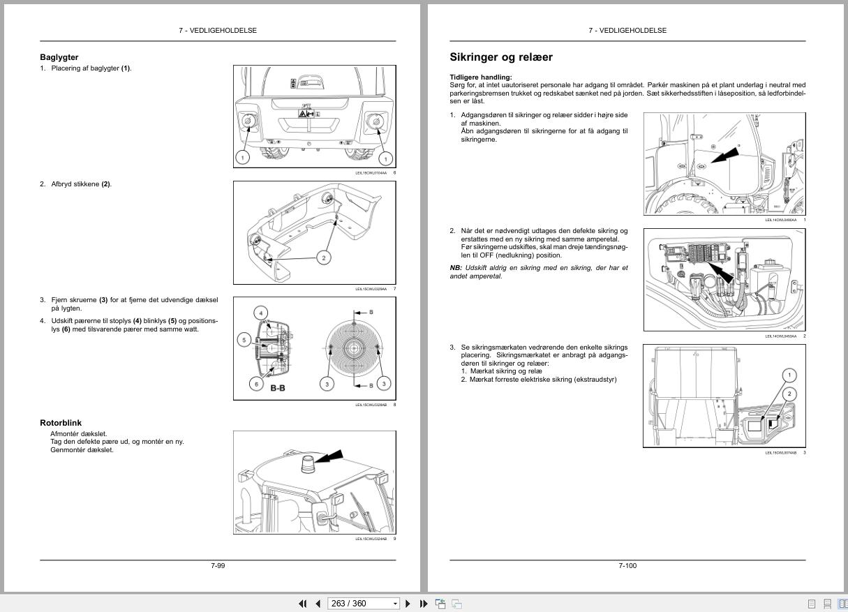New Holland Compact Wheel Loader W50C W60C W70C W80C Stage IIIB Instruction Manual 51519843 DK (2)