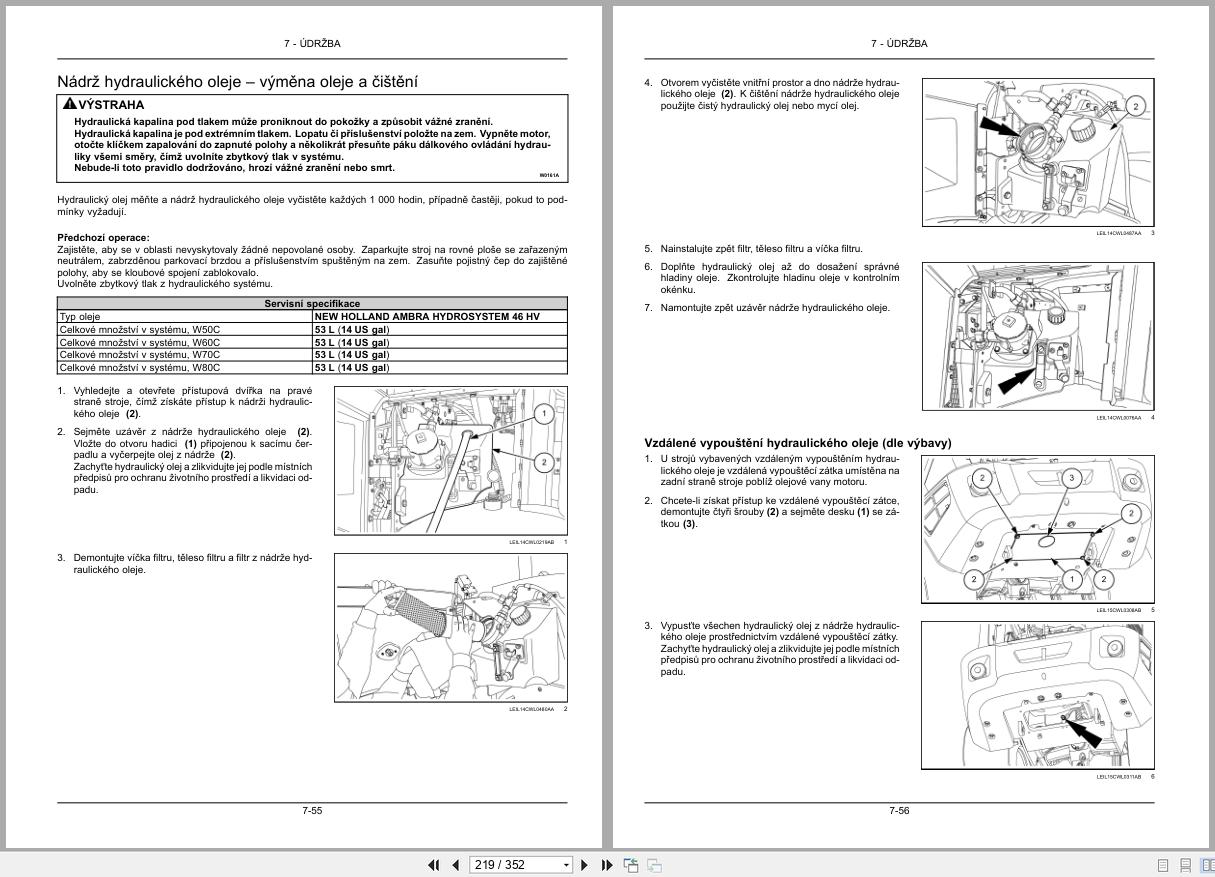 New Holland Compact Wheel Loader W50C to W80C Operators Manual 47914330 2015 CZ (2)
