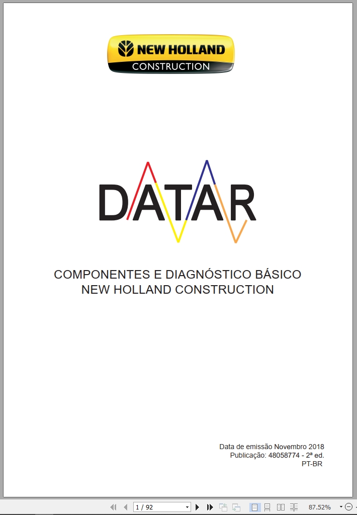 New Holland Components And Basic Diagnostic Operators Manual 48058774 BR (1)
