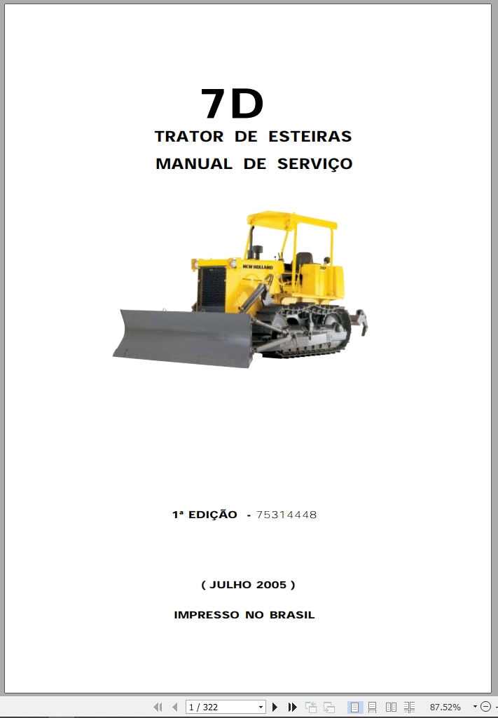 New Holland Crawler Dozer 7D Service Manual And Hydraulic Schematic BR (1)