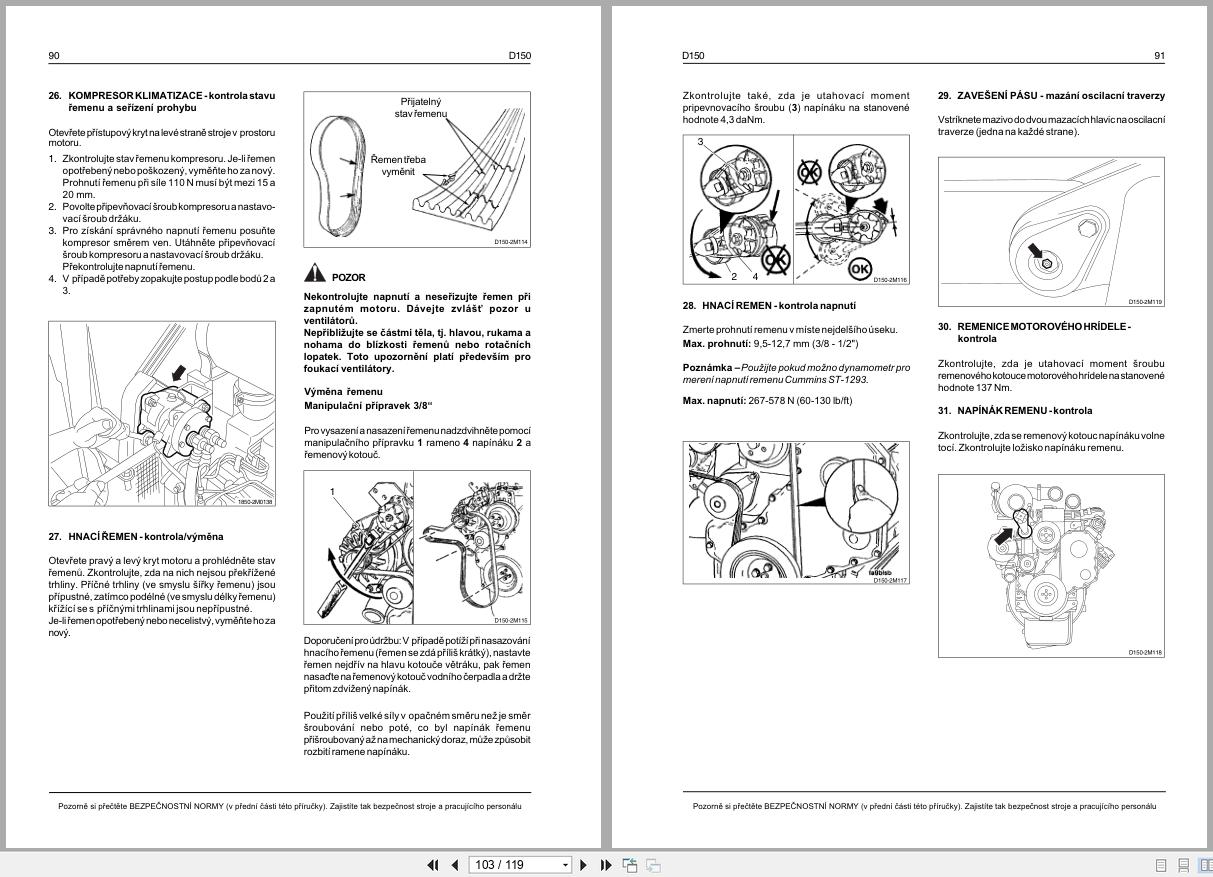 New Holland Crawler Dozer D150 Operation Maintenance Manual 6043503500 2005 CZ (2)