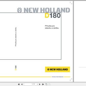 New Holland Crawler Dozer D180 Operation Maintenance Manual 6043505600 2005 CZ (1)