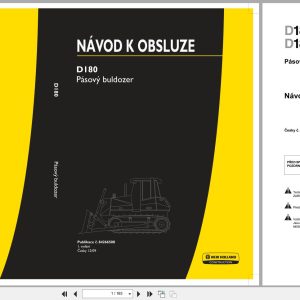 New Holland Crawler Dozer D180 Tier 3 Operation Maintenance Manual 84266508 2009 CZ (1)