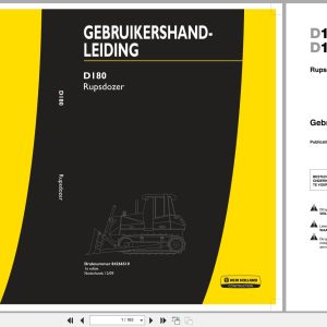 New Holland Crawler Dozer D180 Tier 3 Operators Manual 84266510 2009 NL (1)