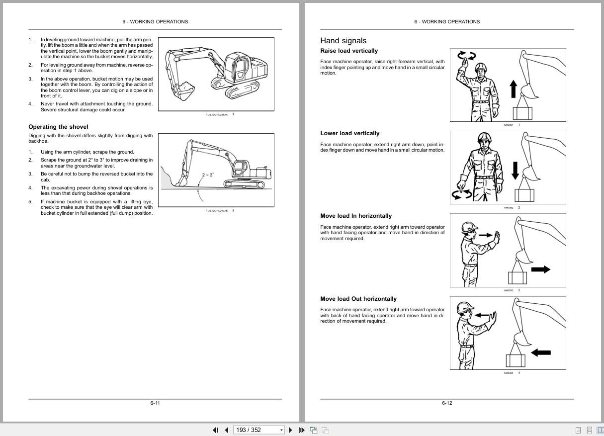 New Holland Crawler Excavator E140CSR Operators Manual 47425573 2012 (2)