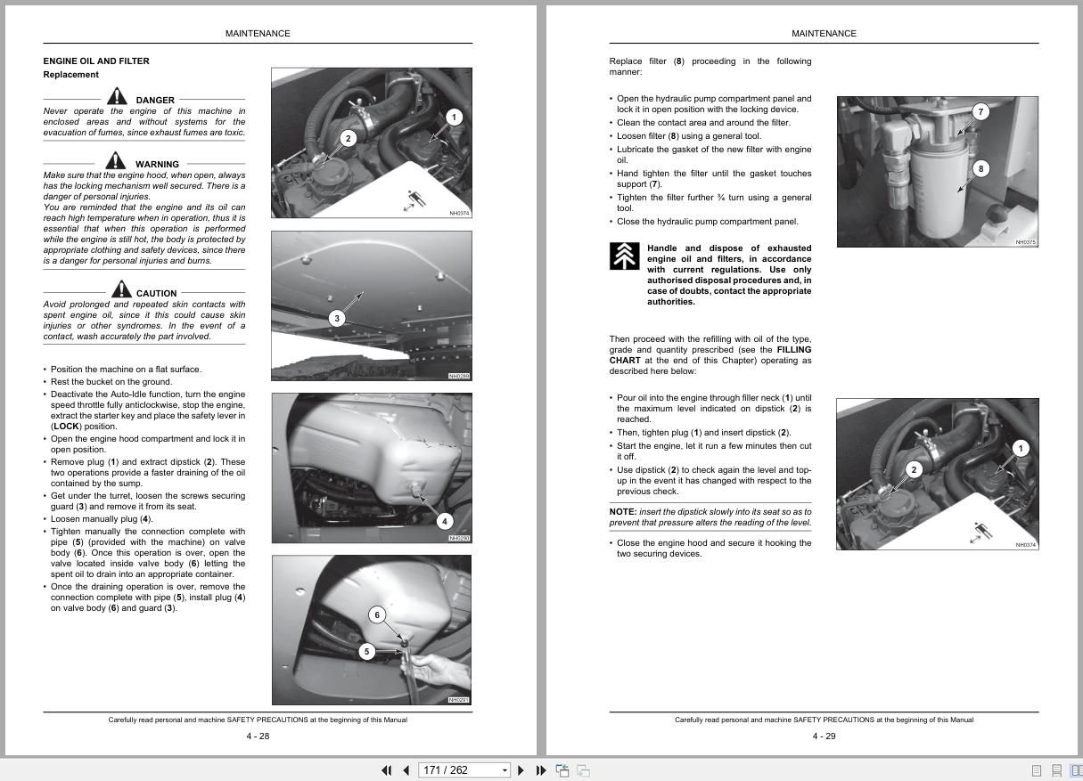 New Holland Crawler Excavator E175B E195B ROPS Tier 3 Operators Manual 84267511 2010 (2)