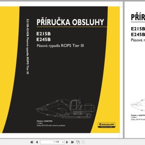 New Holland Crawler Excavator E215B E245B Operators Manual 84267596 2010 CZ (1)