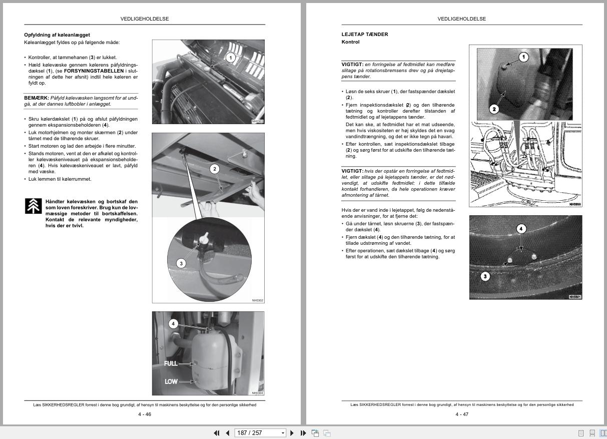 New Holland Crawler Excavator E215B E245B Operators Manual 87618864 2006 DK (2)