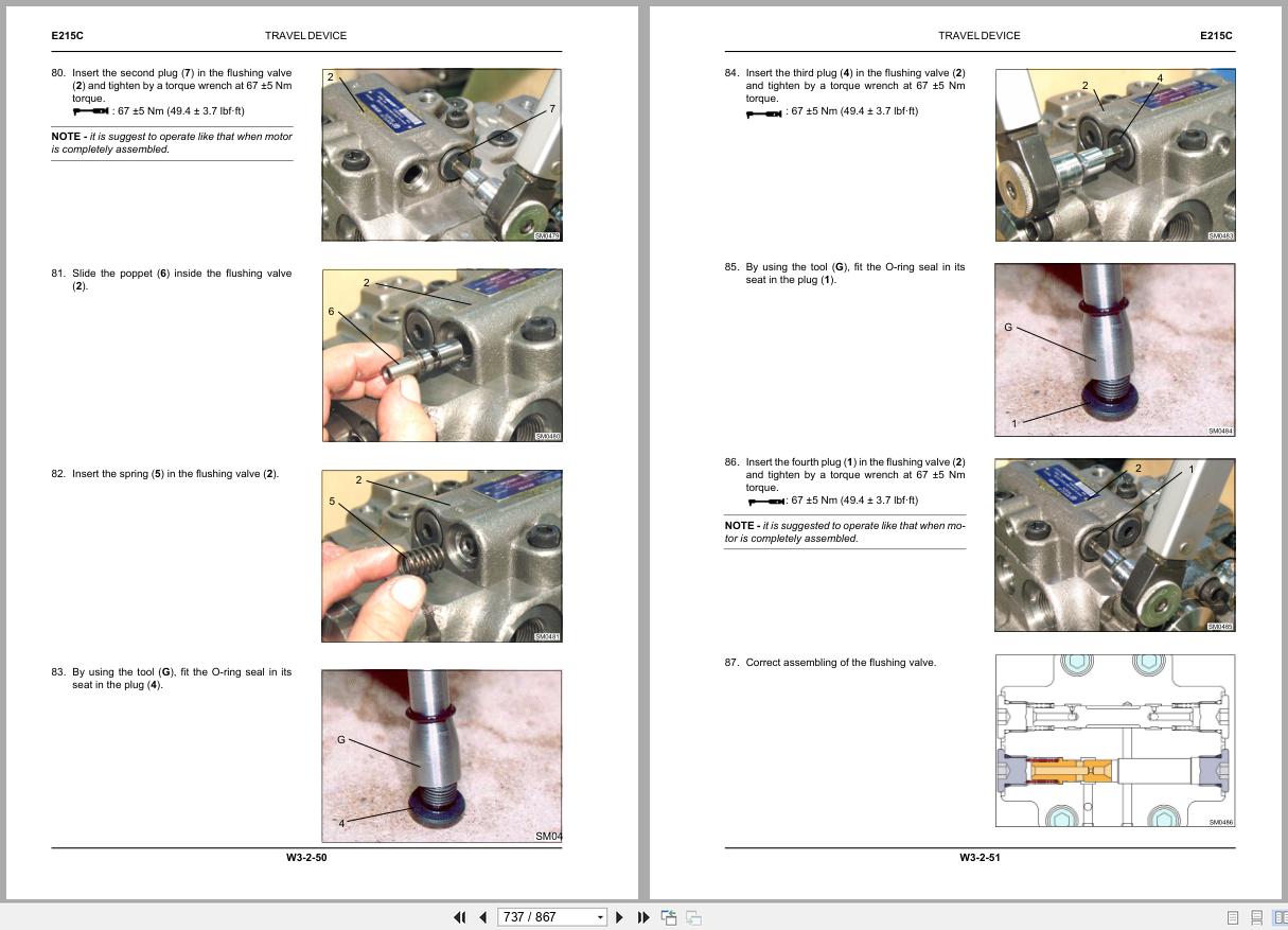 New Holland Crawler Excavator E215C E245C Service Manual 47399290A 2012 (2)