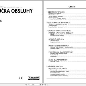 New Holland Crawler Excavator E230C SR Operators Manual 47426601 2012 CZ (1)