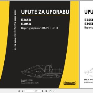 New Holland Crawler Excavator E265B E305B Operators Manual 84370261 2010 HR (1)