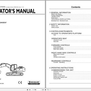 New Holland Crawler Excavator E385C Operators Manual 47411627 2012 (1)