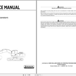 New Holland Crawler Excavator E385C Service Manual 47374920A 2012 (1)