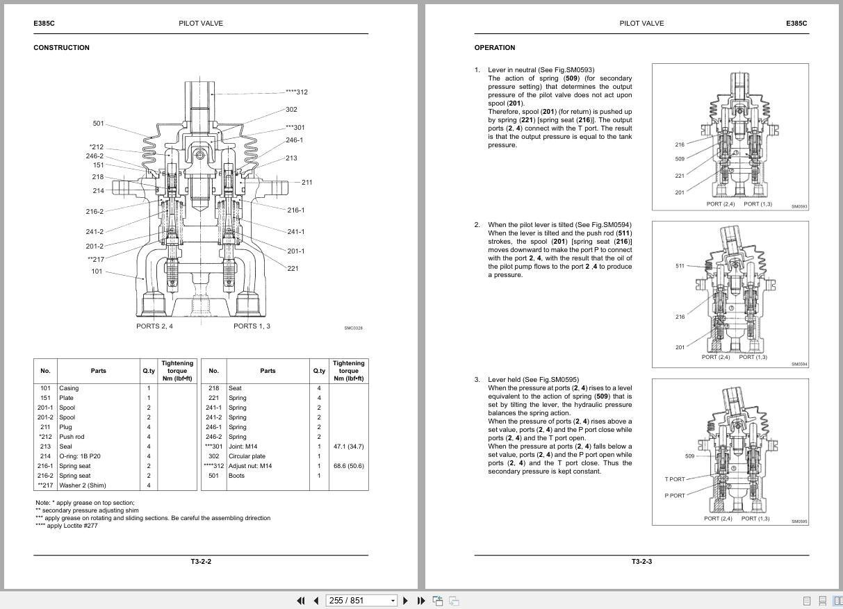 New Holland Crawler Excavator E385C Tier 4 Service Manual 84527569A 2011 (2)