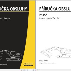 New Holland Crawler Excavator E385C Tier IV Operators Manual 84360960 2011 CZ (1)