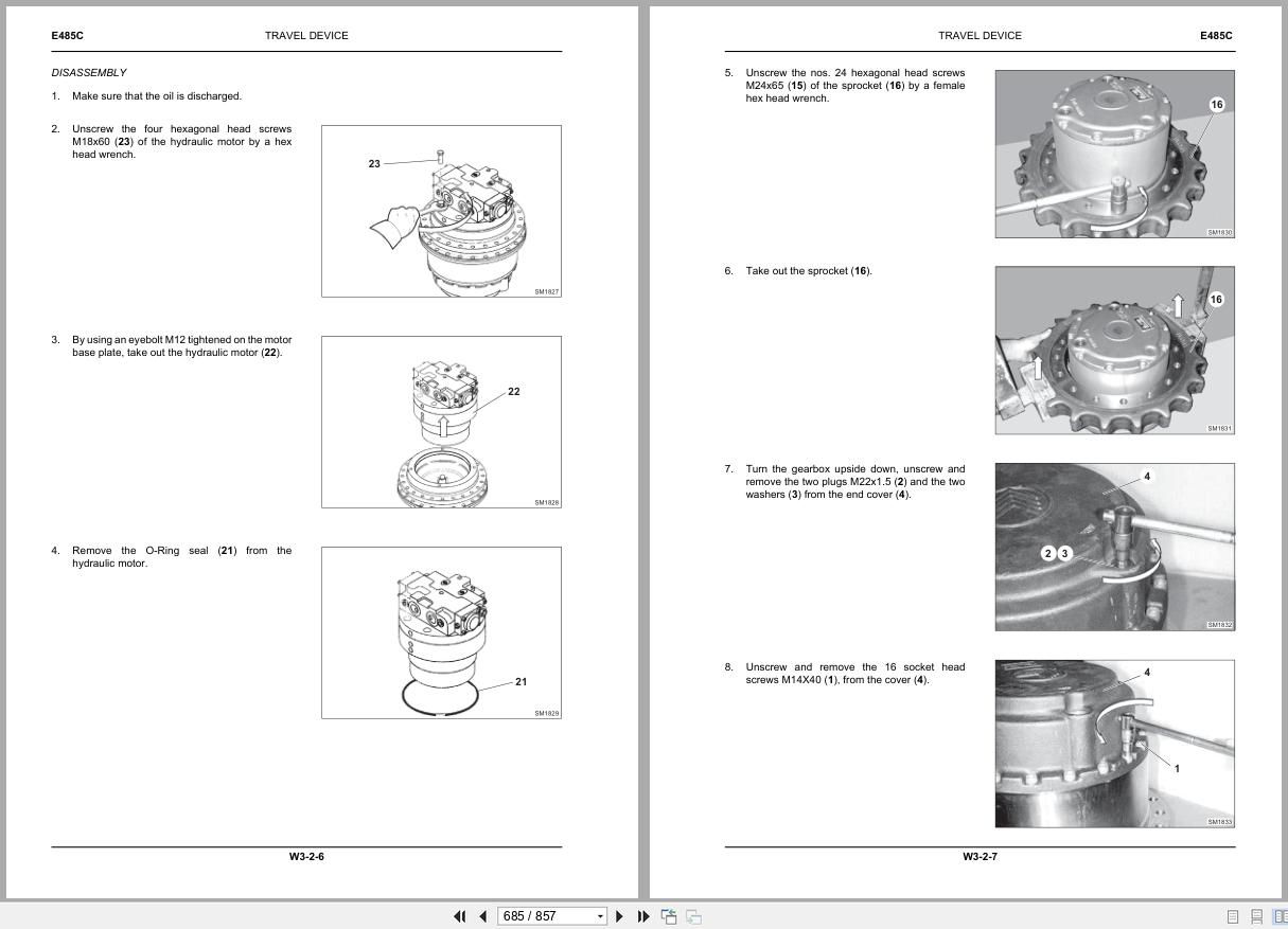 New Holland Crawler Excavator E485C Tier 4 Service Manual 84557350A 2011 (2)