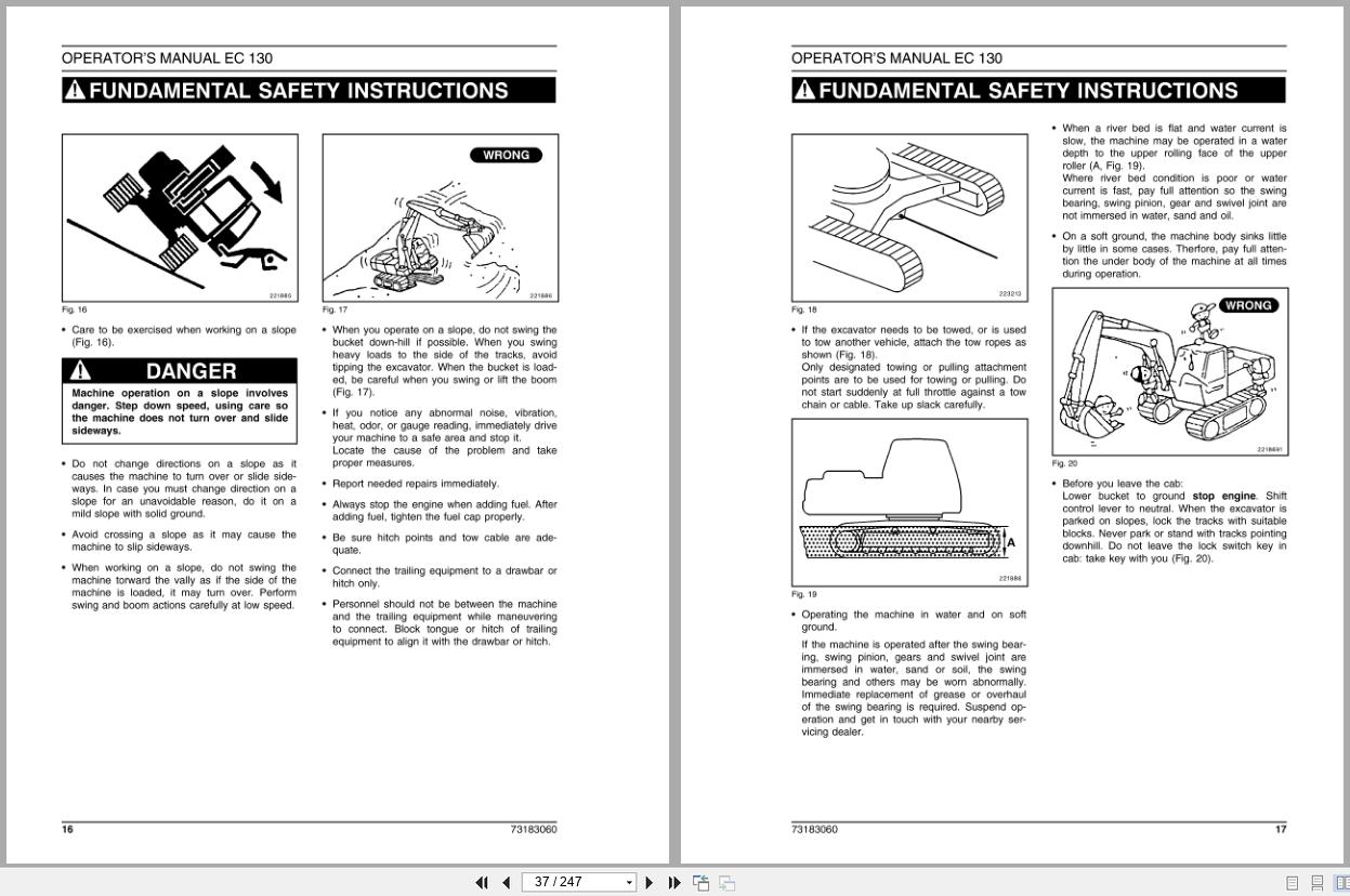 New Holland Crawler Excavator EC130 Operators Manual 73183060 (2)