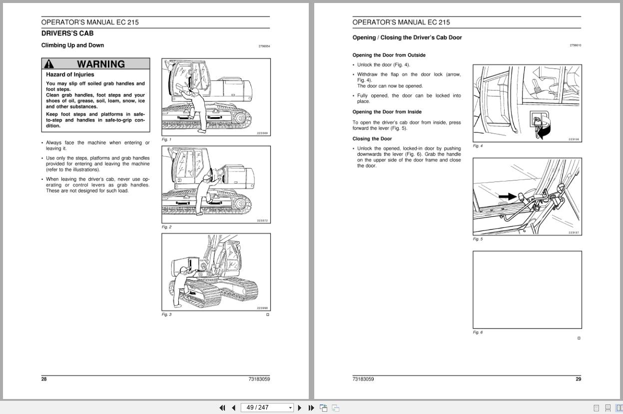 New Holland Crawler Excavator EC215 Operators Manual 73183059 (2)
