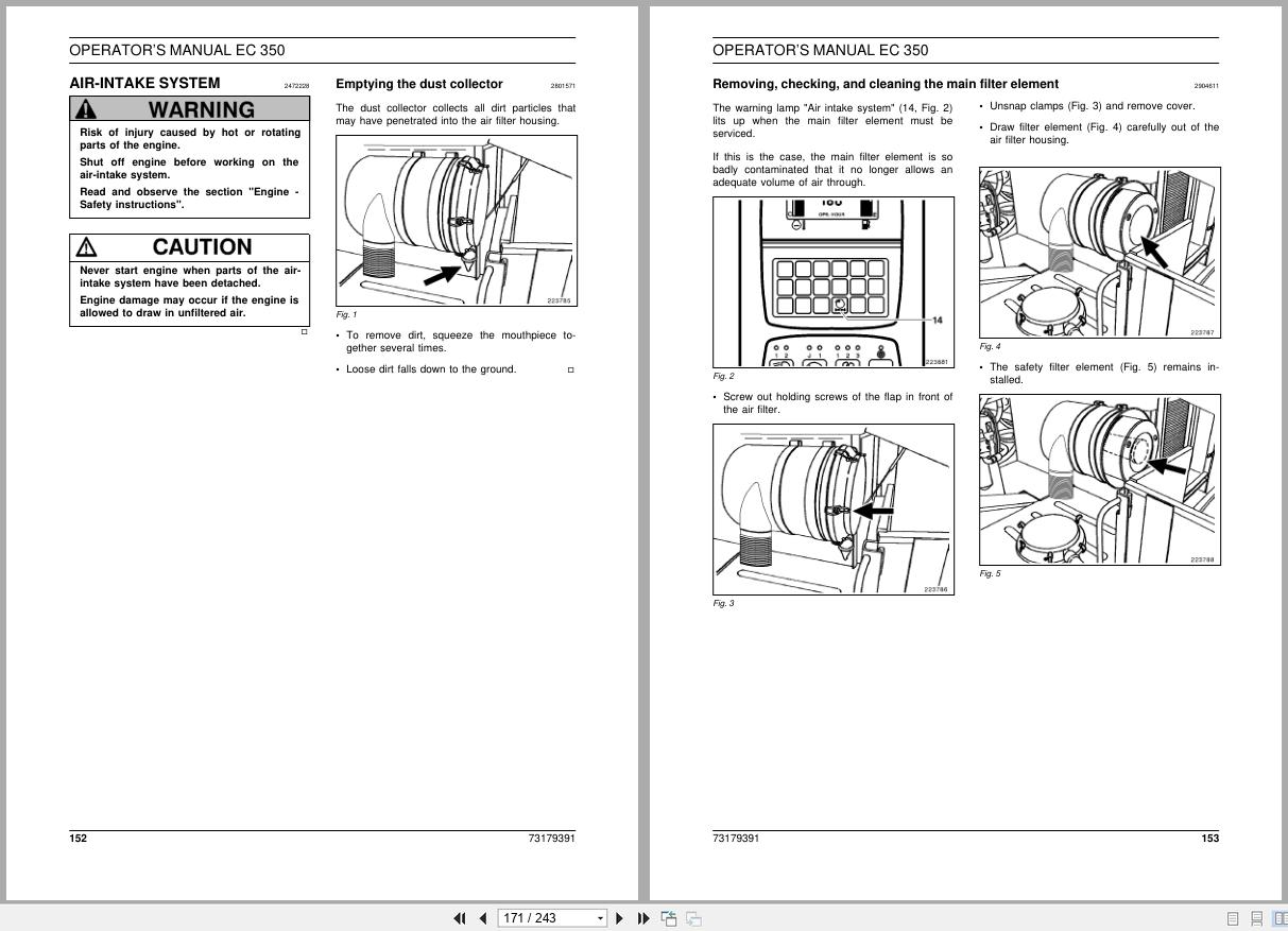New Holland Crawler Excavator EC350 Operators Manual 73179391 (2)