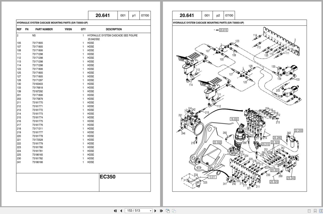 New Holland Crawler Excavator EC350 Parts Manual 73179392 2000 (2)