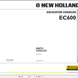 New Holland Crawler Excavator EC600 Parts Manual 73179400NA 2006 (1)