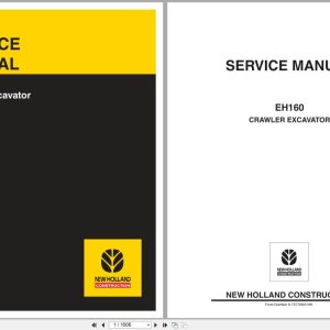 New Holland Crawler Excavator EH160 Service Manual 6 75770NA 2004 (1)