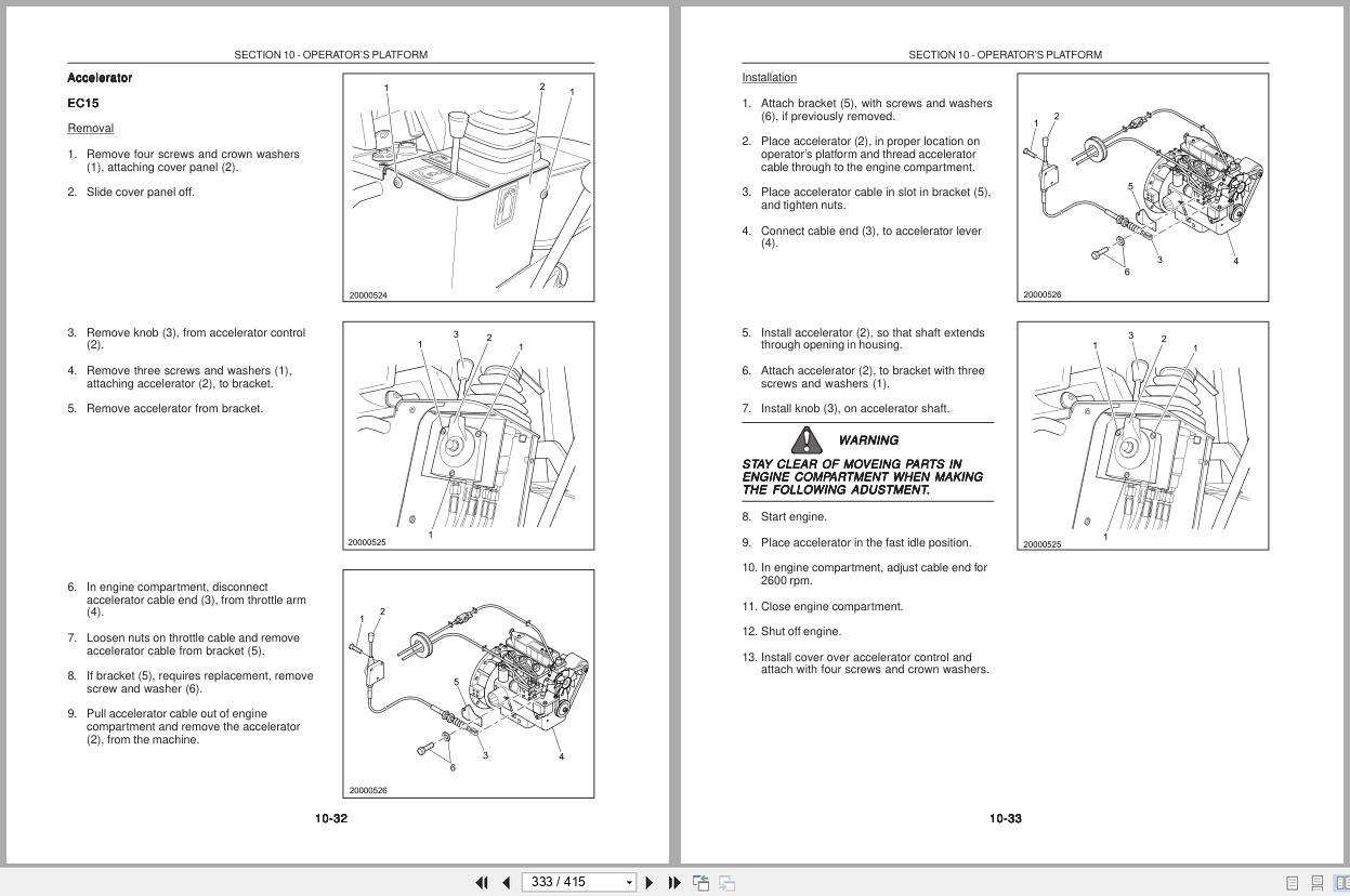 New Holland Crawler Excavator Mini EC15 EC25 EC35 EC45 Service Manual 8661172601 (2)