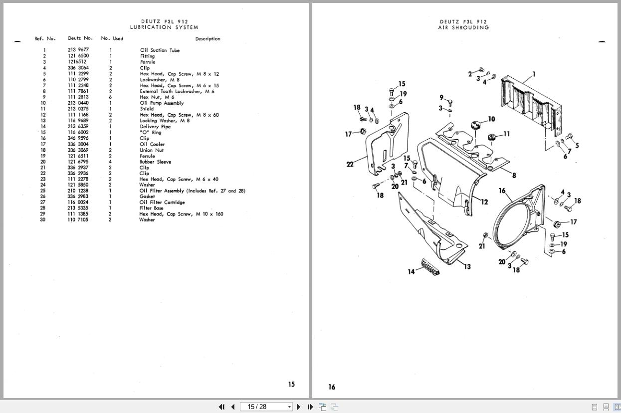 New Holland Deutz Engine F3L912 Used on Loader L775 Parts Catalog 05540400 (2)
