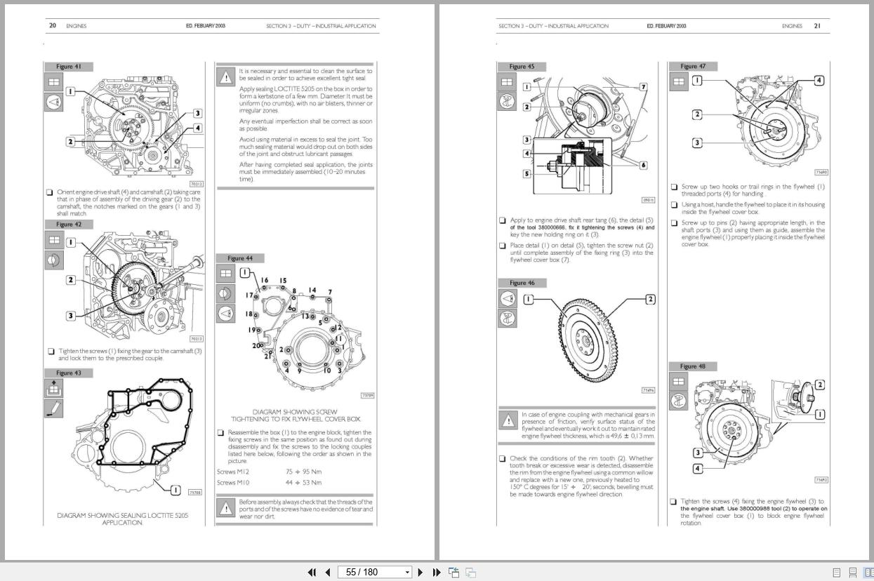 New Holland Engine 445M2 445TM2 668TM2 Service Manual 6 49731NA 2003 (2)