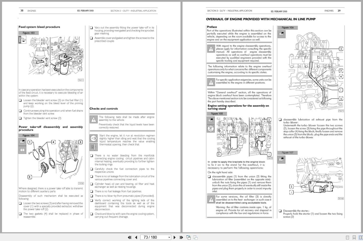 New Holland Engine 445M2 445TM2 668TM2 Service Manual 6 49731NA 2003 (3)