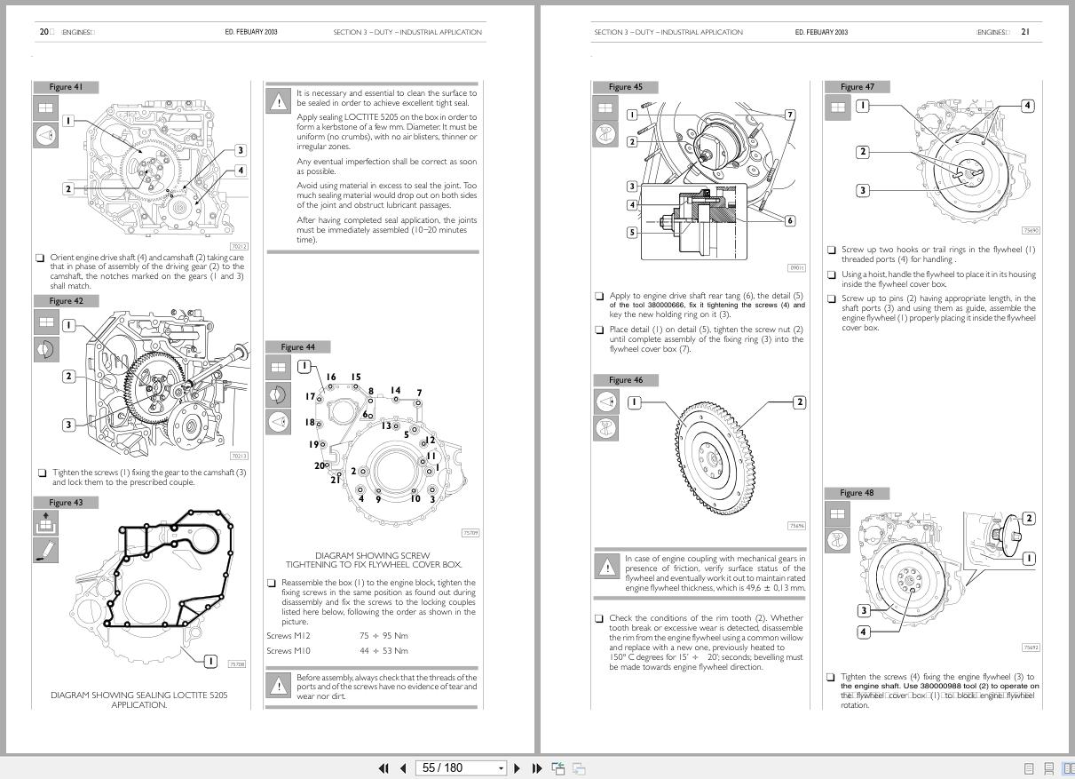 New Holland Engine 445M2 445TM2 668TM2 Service Manual 6 80940NA 2006 (2)