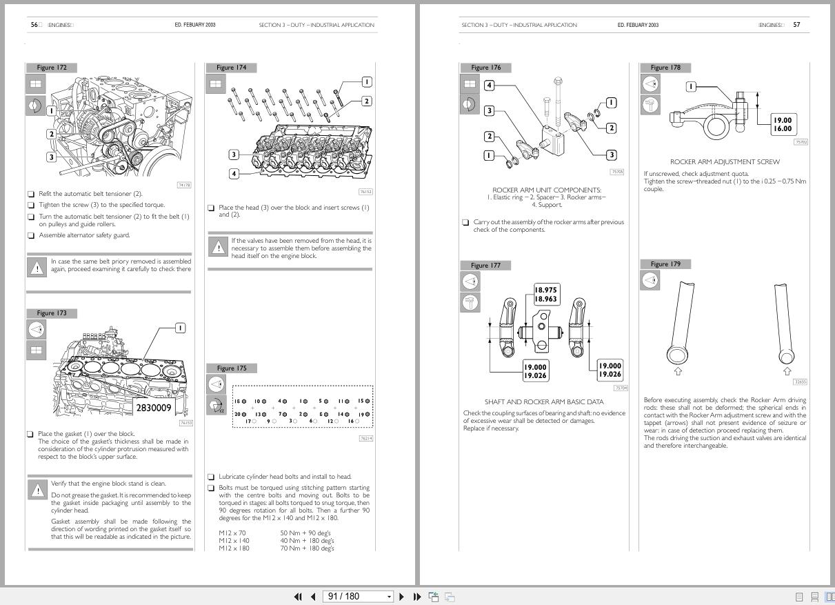 New Holland Engine 445M2 445TM2 668TM2 Service Manual 6 80940NA 2006 (3)