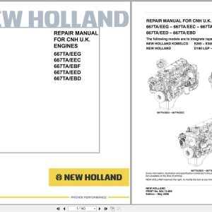 New Holland Engine 667TA Repair Manual 60413689 2006 (1)
