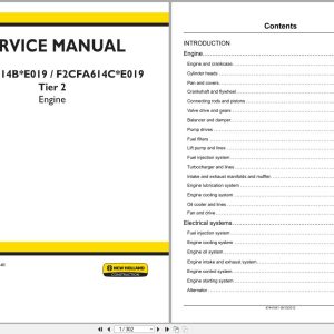 New Holland Engine Cursor 9 F2CFA614BE019 F2CFA614CE019 Service Manual 47441641 (1)