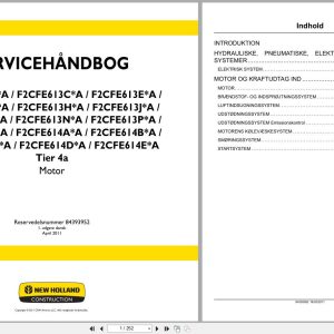 New Holland Engine F2CFE613AA to F2CFE614EA Service Manual 84393952 2011 DK (1)