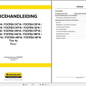 New Holland Engine F2CFE613AA to F2CFE614EA Tier 4a Service Manual 84393953 2011 NL (1)