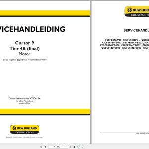 New Holland Engine F2CFE613AB to F2CFE614GB003 Cursor 9 Service Manual 47606164 2014 NL (1)