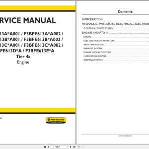New Holland Engine F3BFE613AA001 to F3BFE613EA Service Manual 84473741 2011 (1)