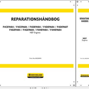 New Holland Engine F4CE9484 to F4HE9684 Repair Manual 84250494 2009 DK (1)