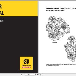 New Holland Engine F4GE0484G F4GE0454C Repair Manual 6036711100 (1)
